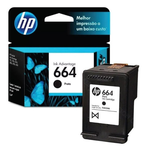 Cartucho Hp 664 Negro 4535 4675 5075 5275