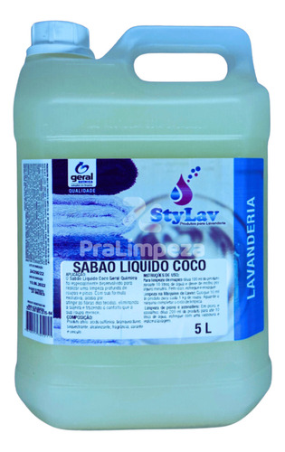 Sabão Líquido De Coco Concentrado | Lava Roupas - 5 Litros