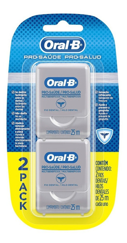 Hilo Dental Oral-b Multi-beneficios 25 Metros. 2 Unidades