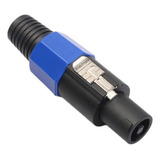 Ficha Conector Cable Speakon Macho 4 Contactos 