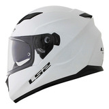 Capacete Ls2 Stream Ff320 Monocolor Tamanho Do Capacete 58/m Cor Branco