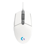 Mouser Gamer Logitech G Series Lightsync G203 - Blanco