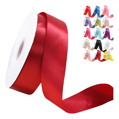 1 Rollo De Listón Decorativa Para Regalos,4cm 95 Yardas(87m) Color Bordó Lisa | MercadoLibre