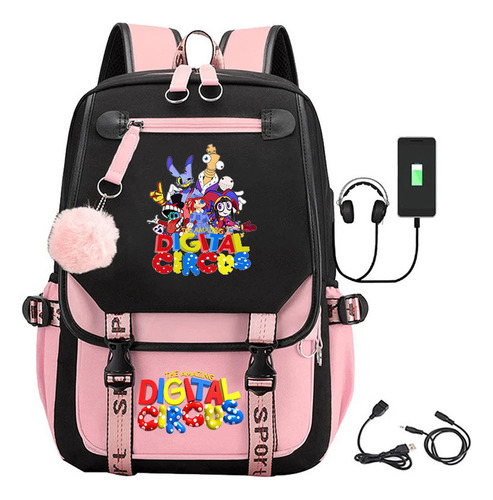 Mochila Escolar Para Estudiantes The Amazing Digital Circus