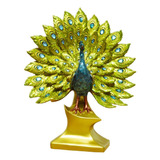 Resina Pavo Real Estatuilla Escultura Ornamental Dormitorio