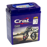 Bateria Selada Cral Moto 7ah Honda Nx400 Falcon (todas) 