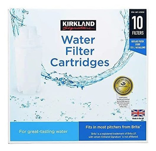 Kirkland Signature Water Filter Cartridges For Brita Pitcher