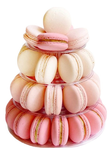 Torre Para 47 Macarons 4 Pisos/andares Confeitaria Sanfelipo