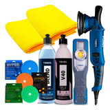 Kit Polimento Profissional Politriz Polidor Lanterna Vonixx Cor Azul-aço 220v