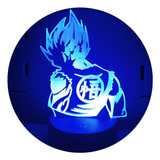 Lampara Visual 3d Dragon Ball 7 Colores