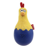 Juguete Perro Plush Y Goma Gigwi Egg Squeak Azul