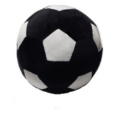 Balon De Futbol De Peluche Negro Y Blanco