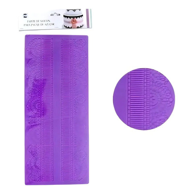 Molde De Silicon Para Encaje De Azúcar Color Violeta | MercadoLibre