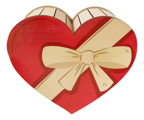 Caja Para Regalo San Valentín En Forma De Corazón Grande