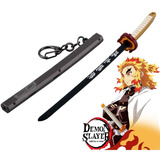 Llavero Katana Espada Kyojuro Rengoku Kimetsu Yaiba Demon 