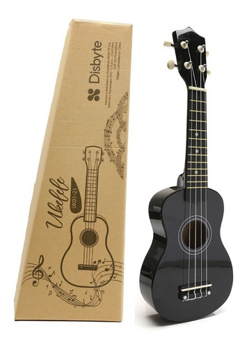 Ukelele De Madera Soprano Con Funda Manual Y Lecciones