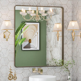  Loaao 30  X36  Espelhos De Banheiro De Bronze Para Penteade
