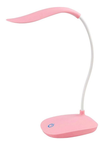 Luminária Abajur Mesa Luz Led Touch Flexível Estudo Leitura Cor Da Estrutura Rosa