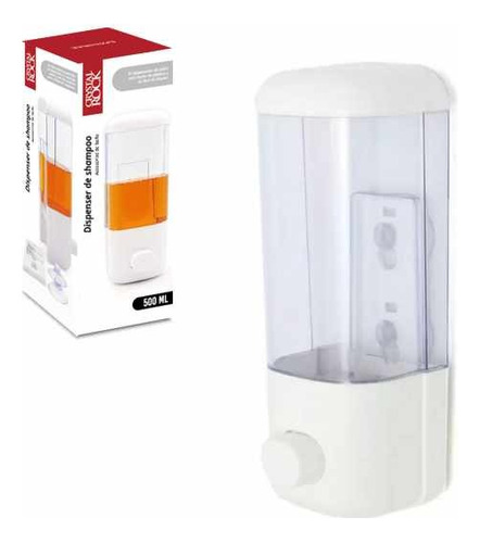 Dispenser De Shampoo De Pared 500 Ml Crystal Rock