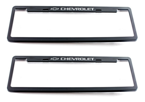 Kit 2 Cubre Patente Neg P/ Chevrolet Corsa S10 Agile Tracker