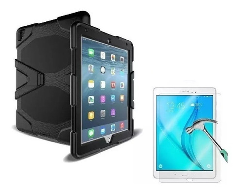 Funda Para iPad 2 3 4  Uso Rudo Antigolpes + Mica De Cristal