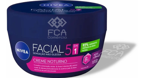 Nivea Creme Facial Noturno - Sensação Não Oleosa - 100g