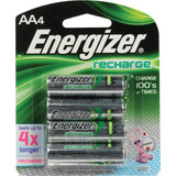 Energizer Paquete De 4 Baterias Aa Recargables Nh15bp-4