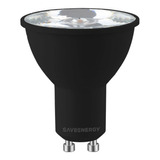 Lâmpada Mr16 Black Led 6,5w Bivolt Gu10 Quente Cor Da Luz Branco-quente 127v/240v