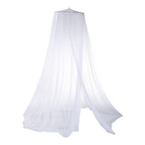 Toldillo Mosquitero Cama Doble Copa Redonda Azul-blanco