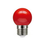 Lâmpada Bolinha Decorativa G45 E27 Led 1,5w Vermelho 220v