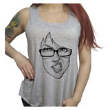 Musculosa Acampanada Dama Mujer Chica Girls Lentes Face