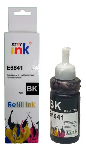 Tinta Premiun T664 Para Epson L210 L355 L365 L380 L395 Negro