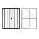 Ventana Puerta Balcón 200x200 V. Entero Con Reja 