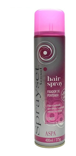 Hair Spray Fixador De Penteado Fixa Forte 400ml