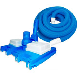 Kit Aspirador 8 Rodas Para Piscina + 6 M Mangueira C/ Engate