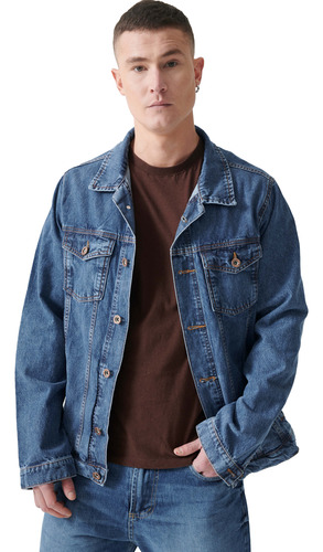 Campera Jean Hombre Rígida