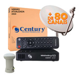 Kit Antena Parabolica Century 60cm Banda Ku 5g Midiabox Se