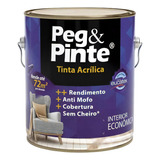 Tinta Acrílica Econômica Eucatex Antimofo Galão 3,6lt Cores Cor Branco/neve