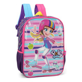 Mochila De Costas Luxcel Polly Pocket Roxo