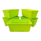 Pack 5 Maceta Jardinera Mini Rectangular Oferta Liquidacion