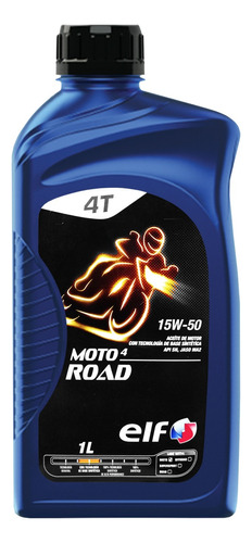 Aceite Elf Road Moto 4t 15w50 Semisintetico Siamotos++