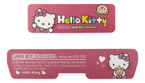 Sticker Para Game Boy Advance (gba) Diseño Hello Kitty