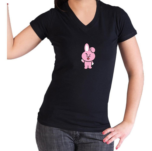 Camiseta Bt21 K-pop Bts Para Mujer