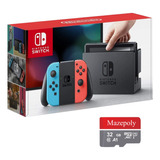 Consola Nintendo Switch Con Joy-con Color Neon Rojo/azul