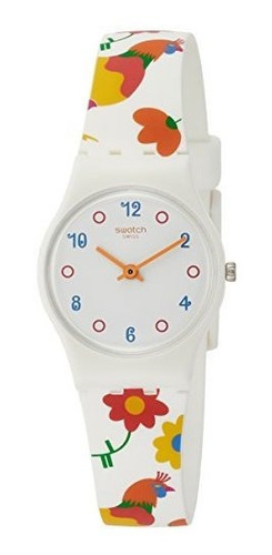 Swatch Polletto Blanco Dial Señoras Multicolores Reloj De Im