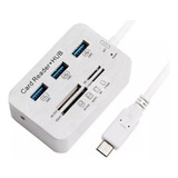 Hub Type-c X 3 Usb + Leitor Memoria New Macbook Air Pro Nf-e