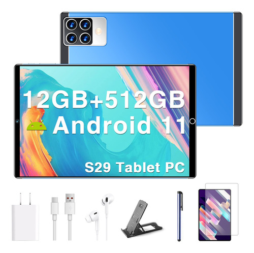 Tabletas S29 Pro Android Pantalla Grande Wifi 12+512gb Favor