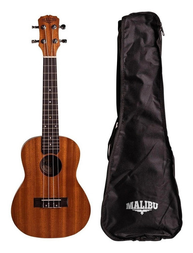 Ukulele Malibu Tenor Acustico Sapele Natural 26s Com Capa