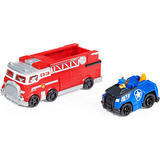 Paw Patrol True Metal Camión Bombero + Auto Chase Lic. Ofic.