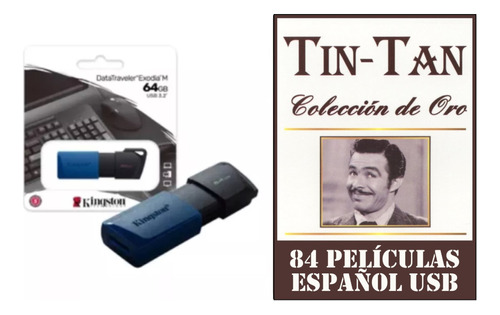 Usb 64 Gb - Tin Tan Colección De Oro